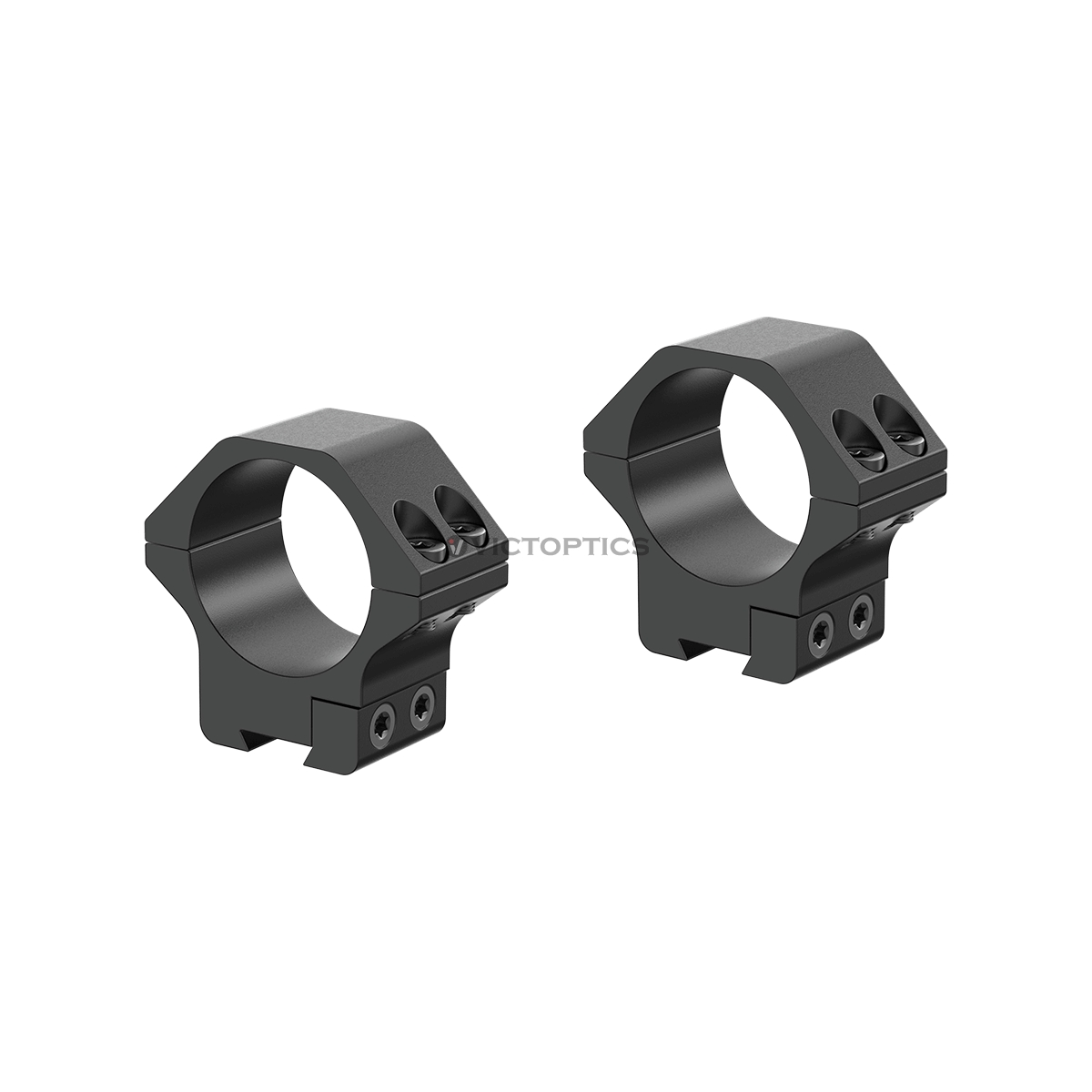 Vector Victoptics ACD Screw Mount 30mm 9-11mm Dovetail Mounting Rings - Low