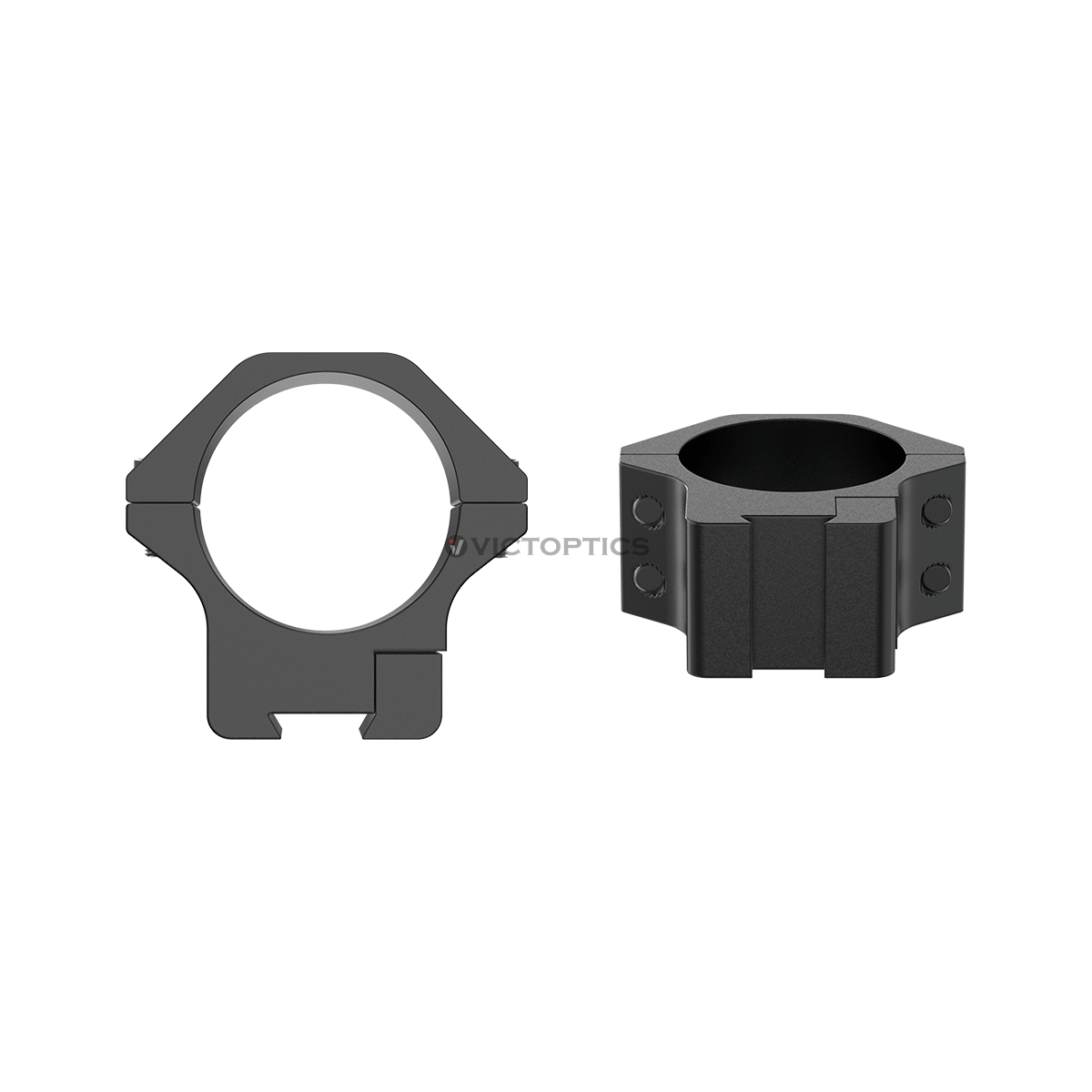 Vector Victoptics ACD Screw Mount 30mm 9-11mm Dovetail Mounting Rings - Low