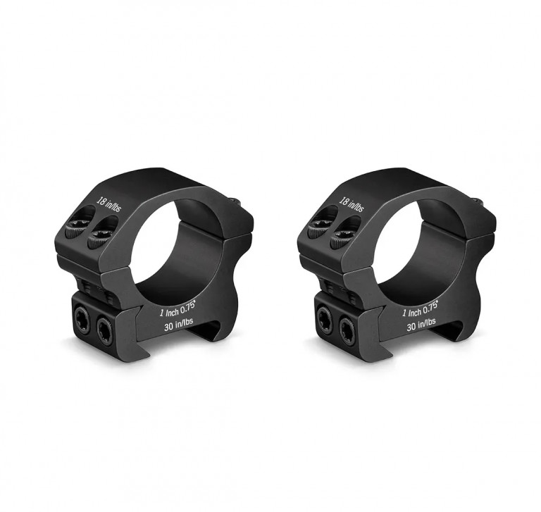 Vortex Optics Pro Series 1" Rifle Scope Weaver Rings - Medium (0.95")