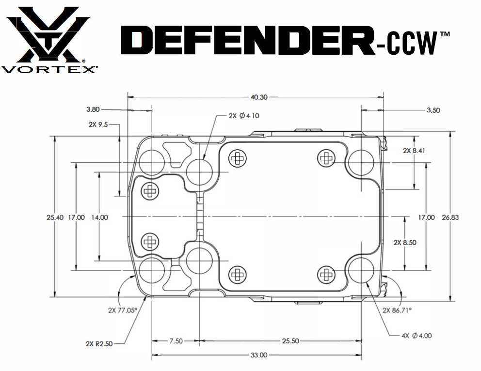 Vortex Optics Defender CCW 6 MOA Red Dot Sight
