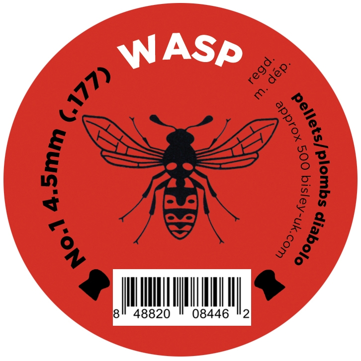 Bisley Wasp Pellets No1 Red .177 4.5mm Pellets - Pack of 500
