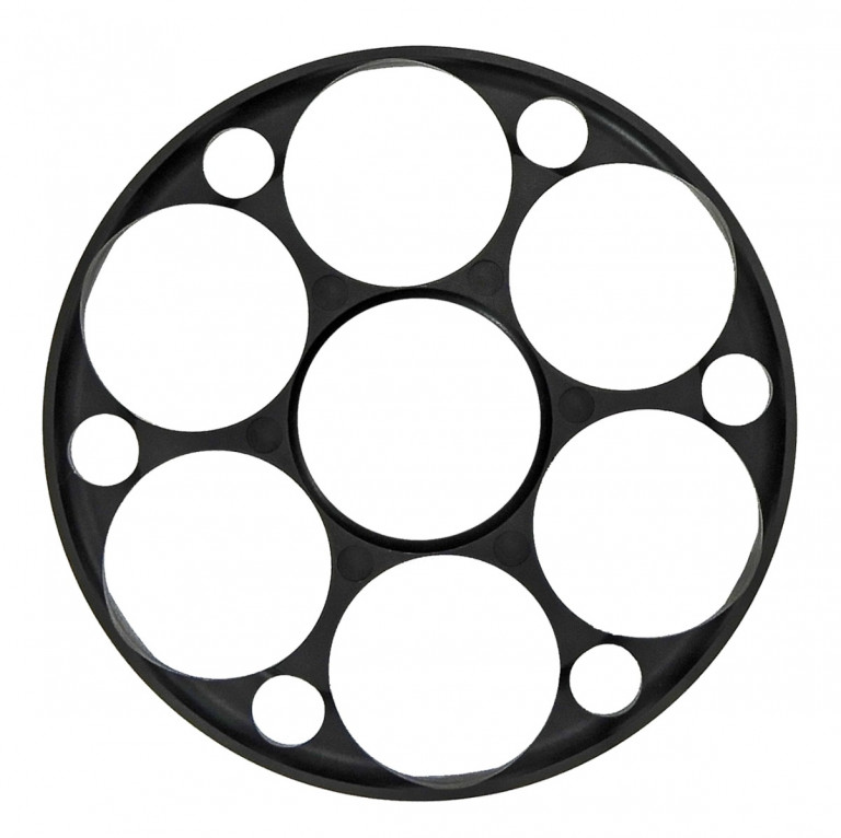 Falcon T50i 125mm Anodised Black Sidewheel