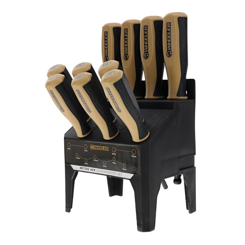 Wheeler 10 Piece Metric Hex Benchtop Screwdriver Set