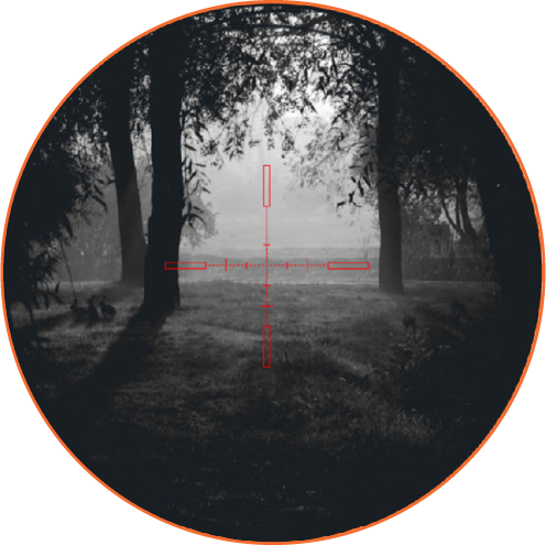 Immersive Optics 10x40 Mildot w/MOA ADJ MOUNTS Prism Rifle Scope