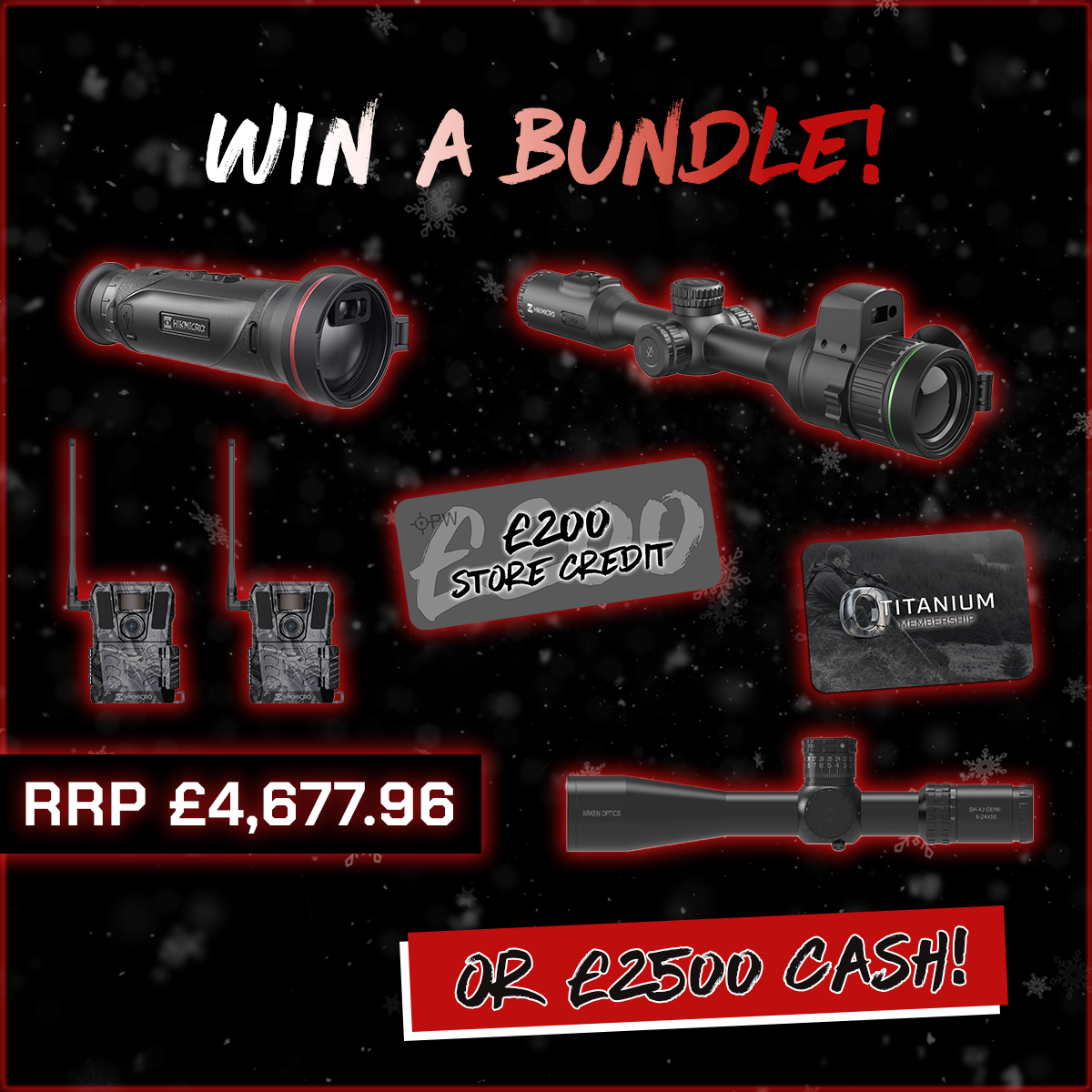 WIN A: DAY & NIGHT BUNDLE OR £2500 CASH ALTERNATIVE