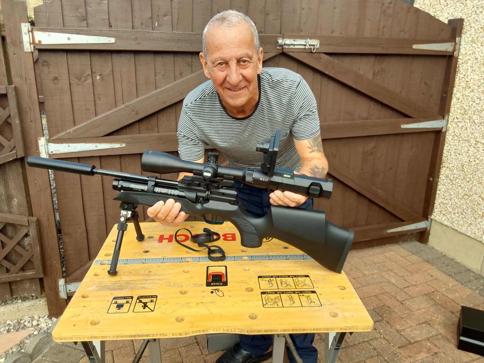 WULF HURRICANE 4.5-18X50 SFP RIFLE SCOPE & OWLNV N9 SCREEN DAY & NV ADD-ON