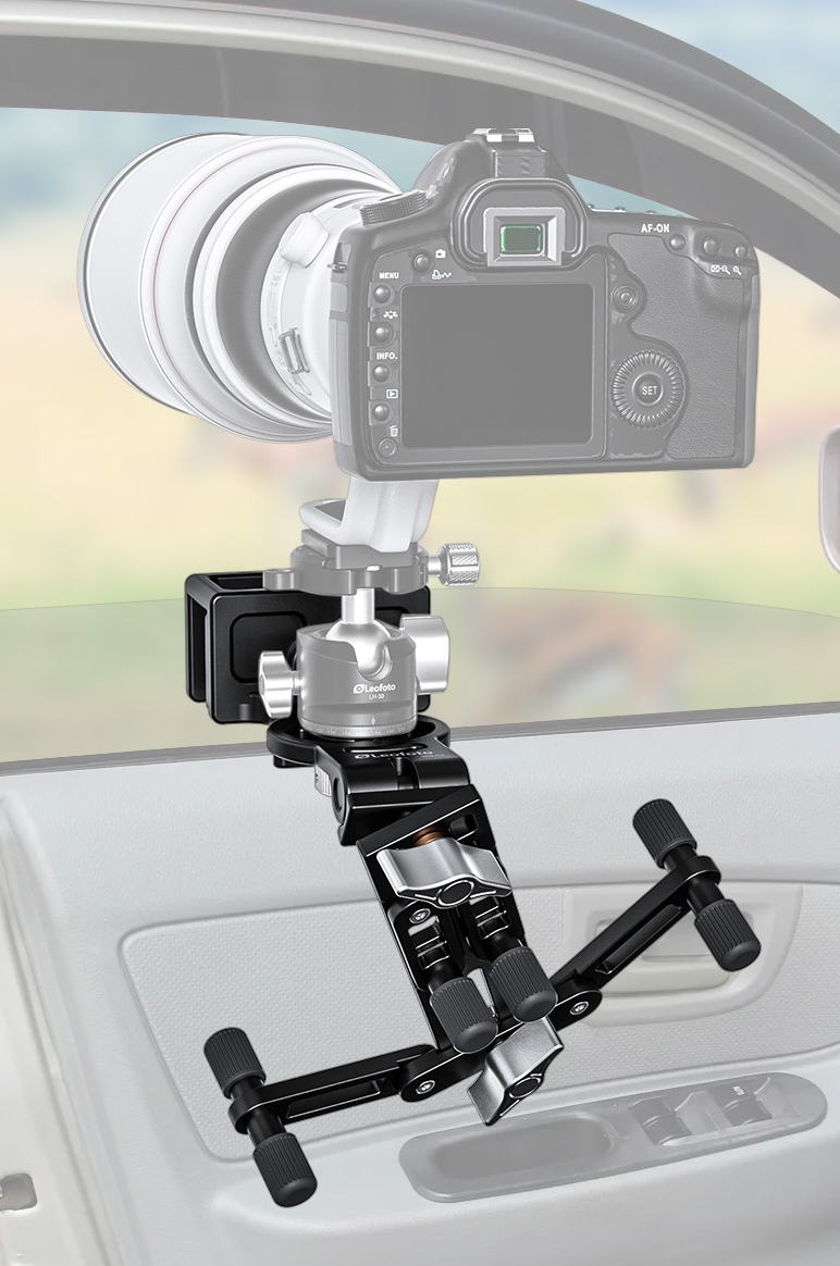 Leofoto WN-02 Multi Purpose Car Window Clamp Kit