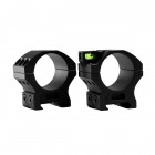 WULF Tactical Rings with Bubble Level - Picatinny - 30mm Tube - Low (25MM)