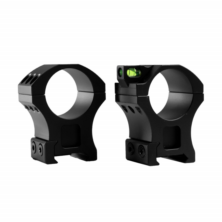 WULF Tactical Rings with Bubble Level - Picatinny - 30mm Tube - High (36MM)