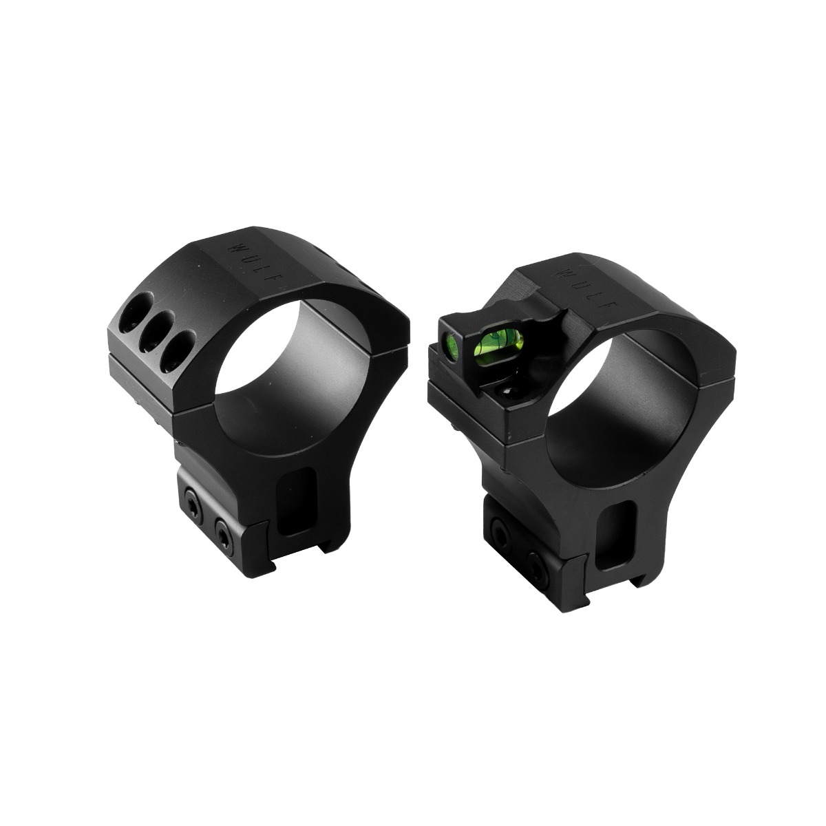 WULF Tactical Rings with Bubble Level - 9/11mm - 30mm Tube - High (36MM)