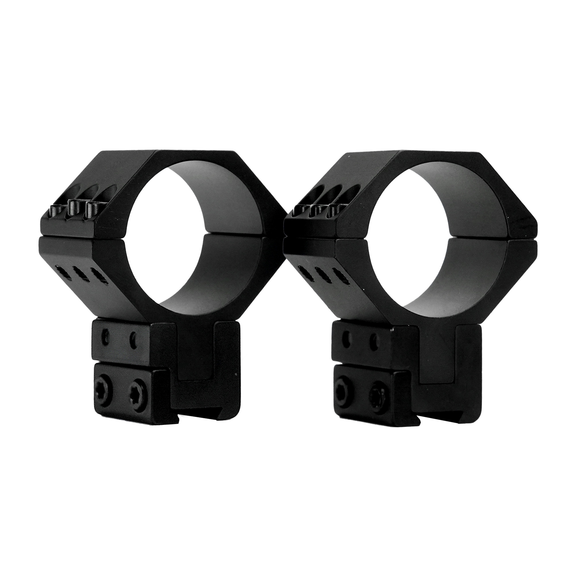 WULF 40 MOA Adjustable 6 Screw Rings - 9/11mm - 30mm Tube