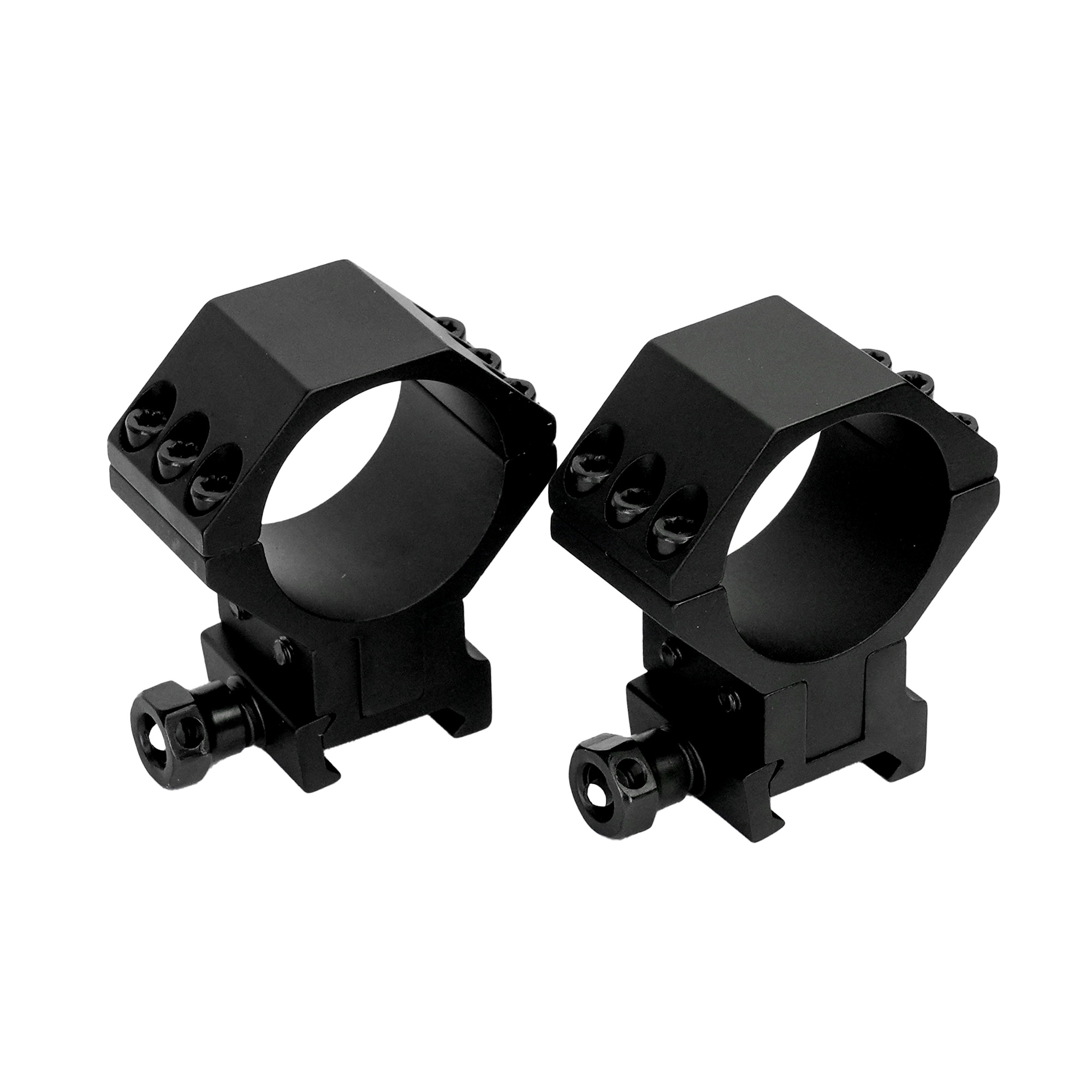 WULF 40 MOA Adjustable 6 Screw Rings - Picatinny - 30mm Tube