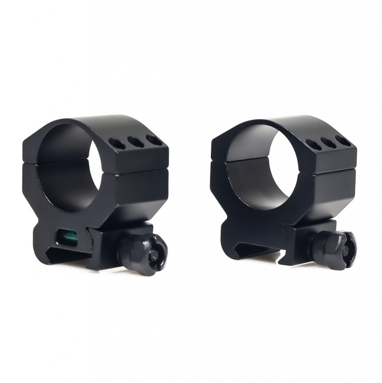 WULF Pro Tac 30mm Bubble Level Heavy Duty 6 Screw Weaver/Picatinny Rings - Low