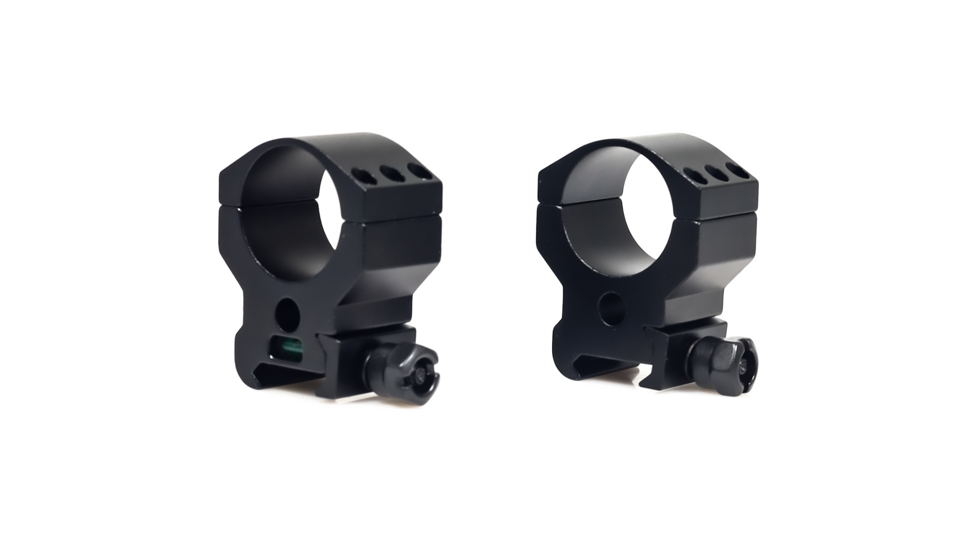 WULF Pro Tac 30mm Bubble Level Heavy Duty 6 Screw Weaver/Picatinny Rings - Medium