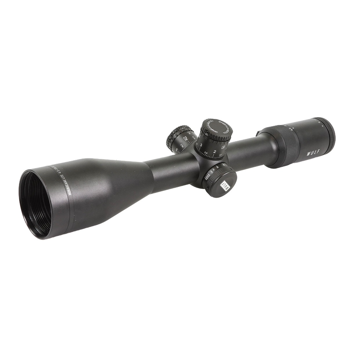 WIN A: WULF Hurricane Lite 4.5-18x50 SFP Non Illum Half Mildot SF (30mm) Tactical 0.1 MRAD Rifle Scope w/ Weaver Rings