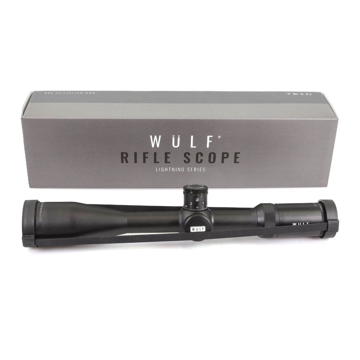 WIN A: WULF Lightning 4.5-18x44 SFP Non Illuminated Half Mildot Side Focus (1 inch) Tactical 0.1 MRAD Rifle Scope w/ 9-11mm Rings