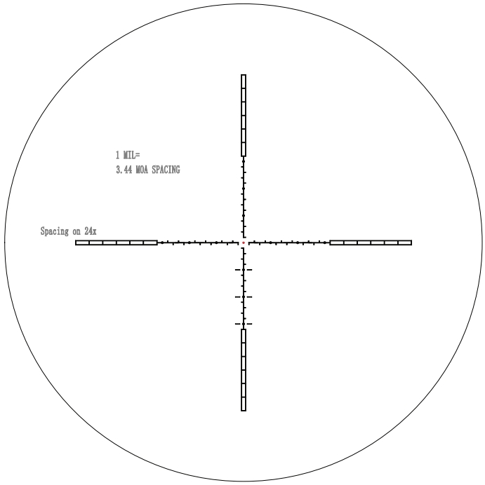 WIN A: WULF Optics Lightning 30E 6-24x50 SFP IR W-MIL2 0.1MRAD 30mm Rifle Scope