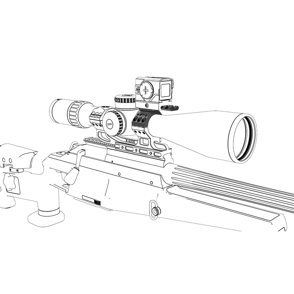 Vector Optics X-ACCU 34mm Mount Assembly Kit