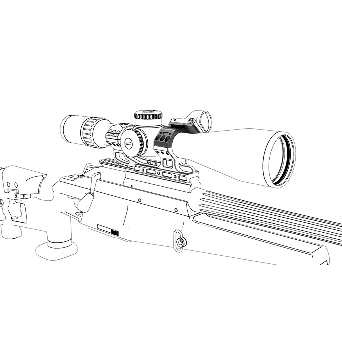 Vector Optics X-ACCU 34mm Mount Assembly Kit