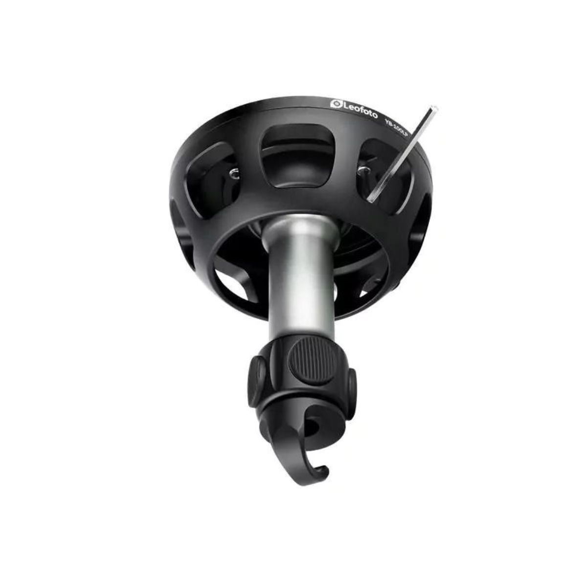 Leofoto YB-100LP Summit 100mm x 136mm 3/8 inch Thread Long Handle Levelling Base with Platform and Hook