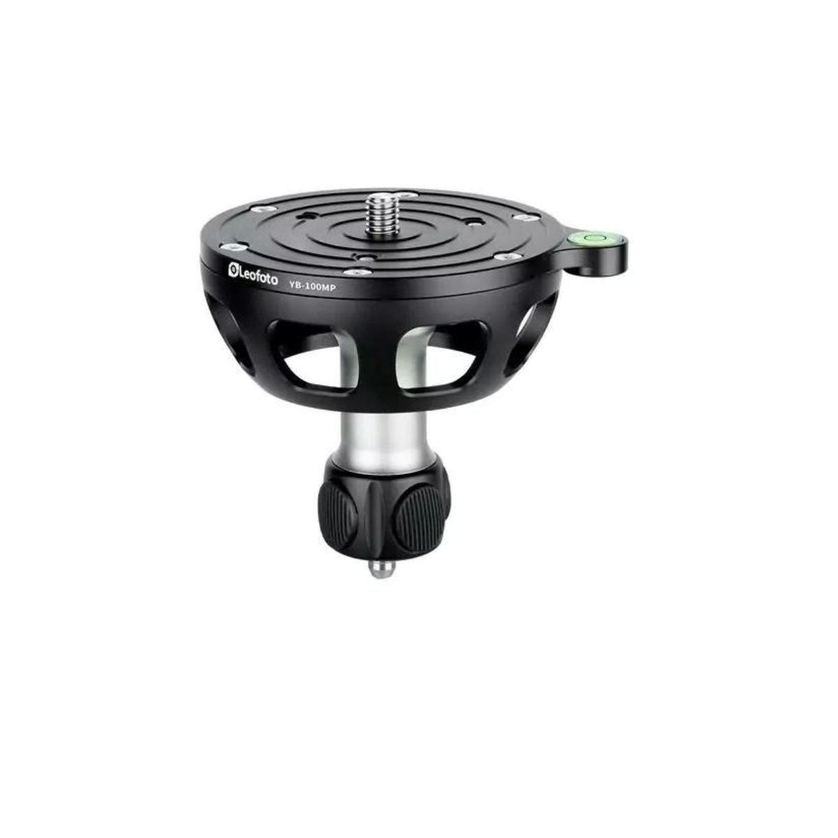 Leofoto YB-100MP Summit 100mm x 100mm 3/8 inch Thread Medium Handle Levelling Base with Platform