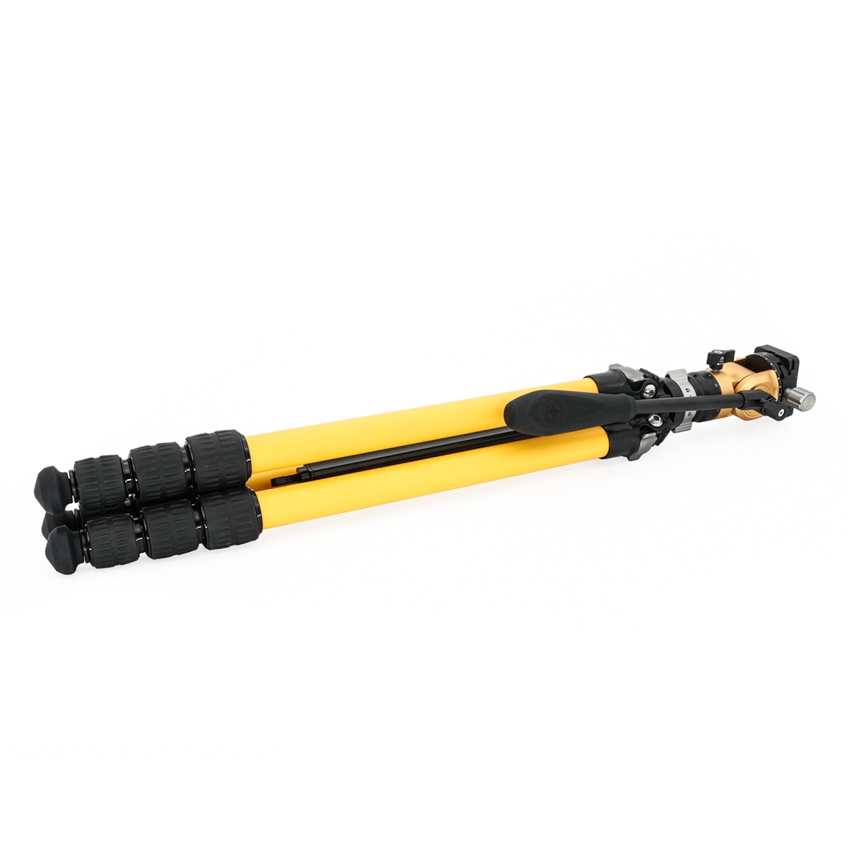 Leofoto LY Video Head LY-224C&BV-0R&LB-38 (Yellow) 10 Layer Carbon Fiber Tripod – 3kg