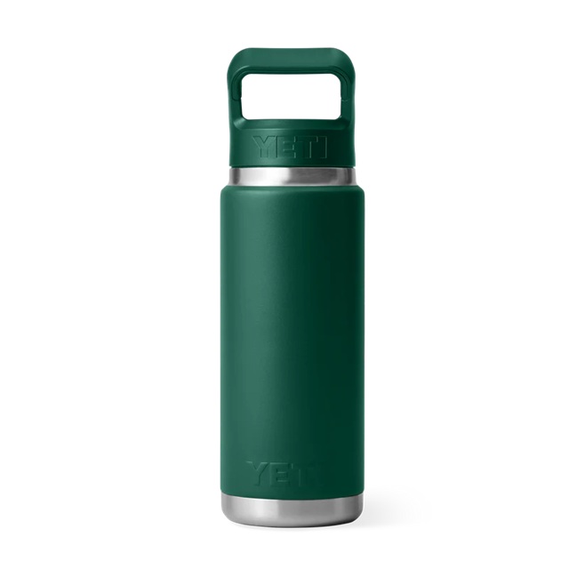YETI Rambler 26 oz Straw Bottle – Black Forest Green