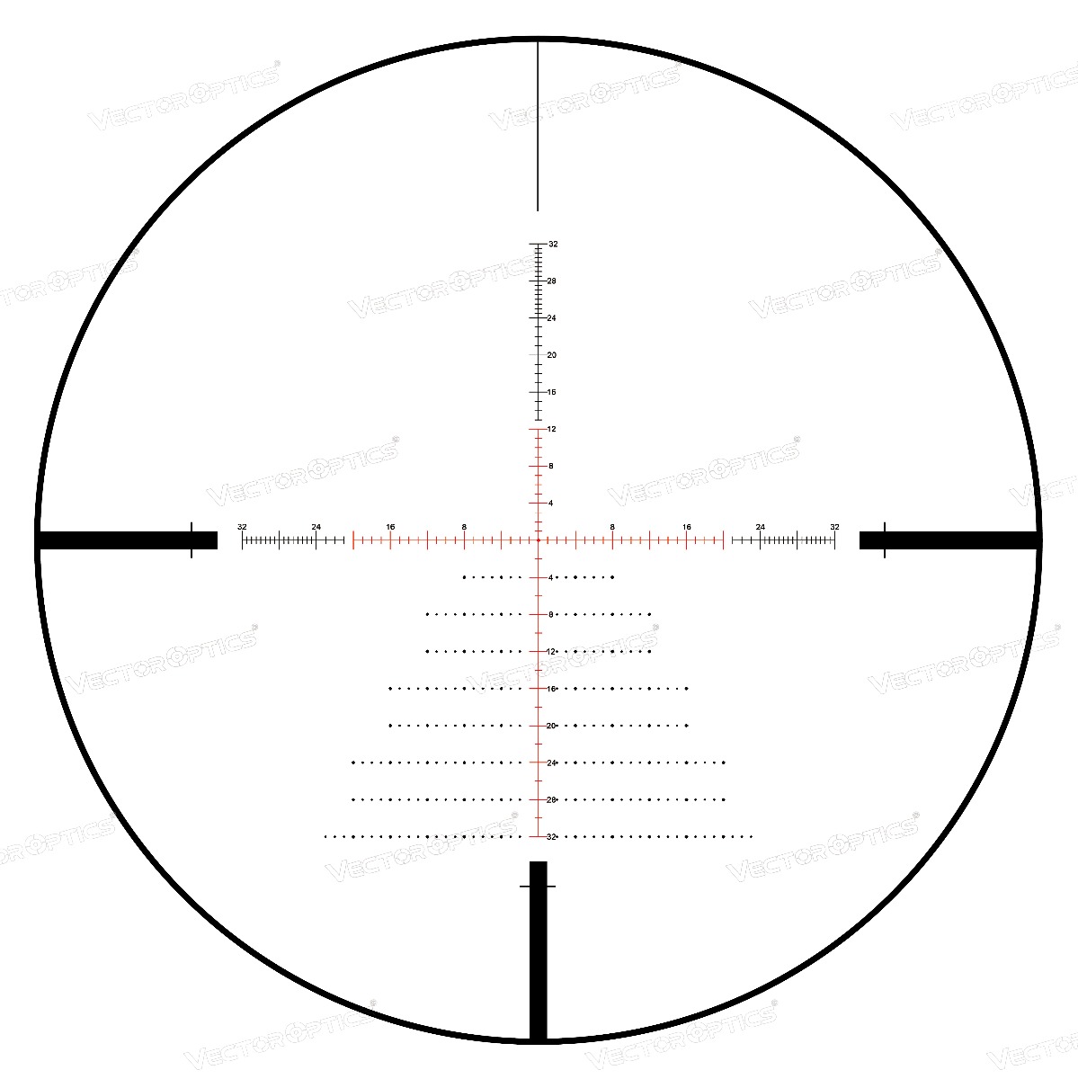Vector Zalem 4-48x65 ED SFP Illuminated 1/8 MOA  Riflescope