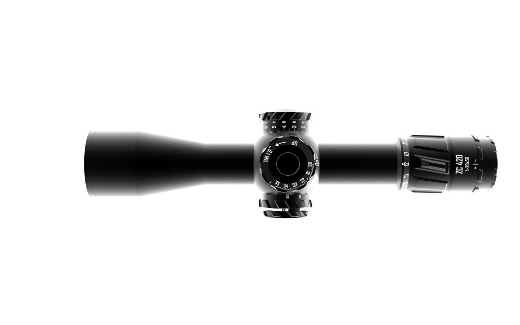 Zero Compromise Optic (ZCO) ZC420 4-20X50 IR FFP Mil/MIL MPCT2 Rifle Scope (+ZCO 2pc Rings)