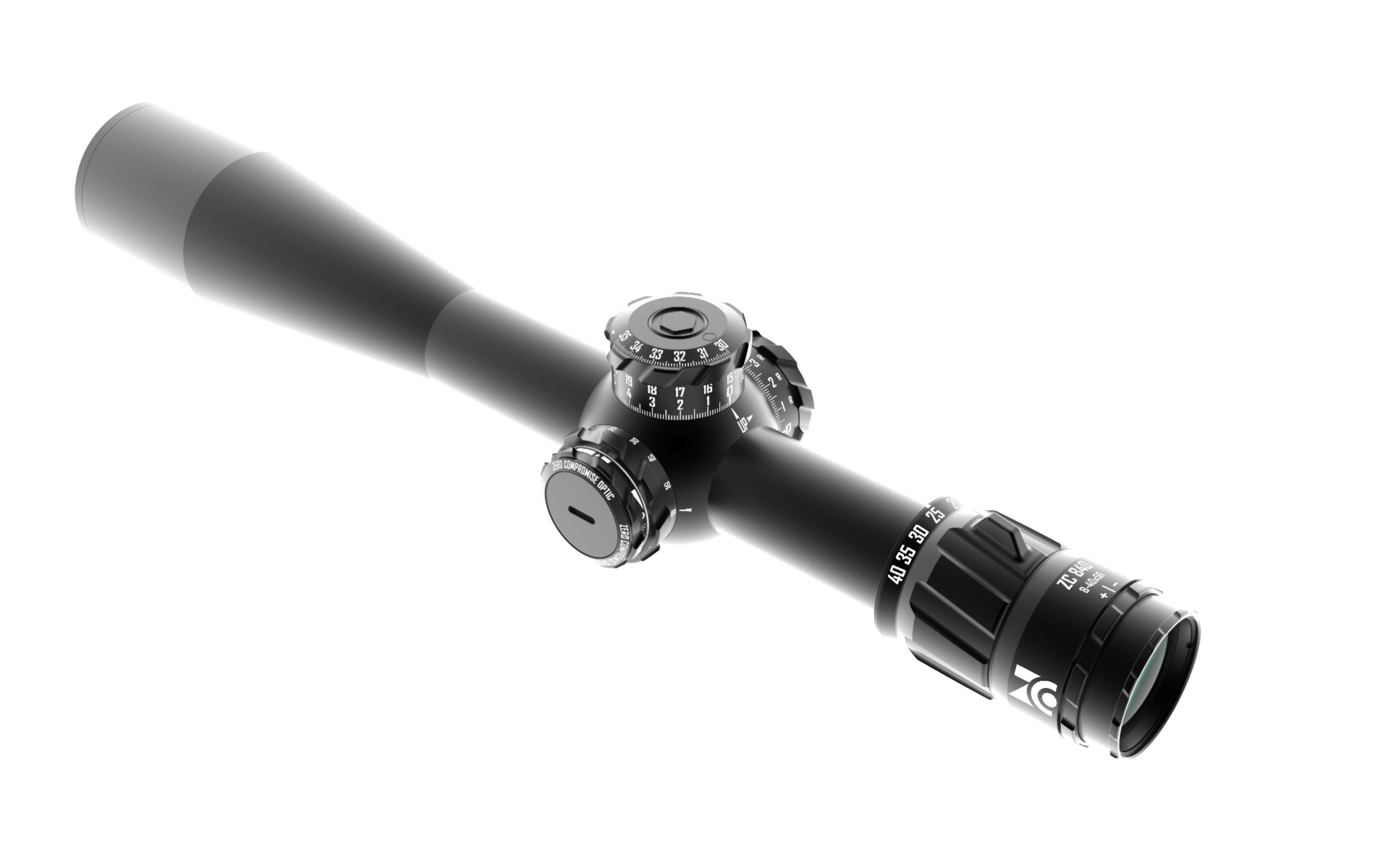 Zero Compromise Optic 8-40x56 FFP Illuminated 0.1 Mil Tremor 5 CCW Rifle Scope (+ZCO 2pc Rings)