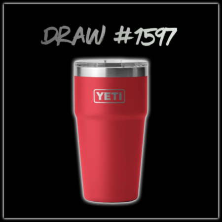WIN A: YETI Rambler® 20 oz (591 ml) Stackable Cup with MagSlider™ Lid - Rescue Red