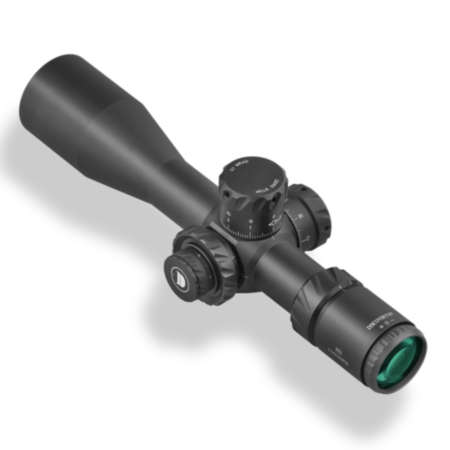 Discovery Optics HD 4-24x50 FFP Illuminated 1/10 MRAD Side Focus Zero Stop Locking Turret Target Shooting Rifle Scope
