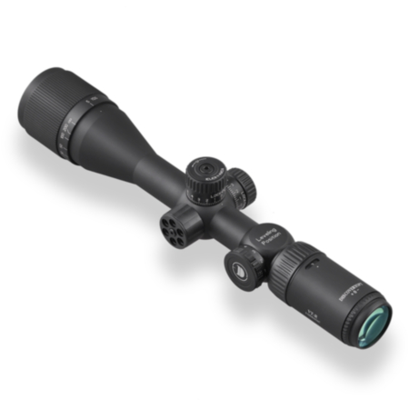 Discovery Optics VT-R 3-12x42 SFP Illuminated 1/4 MOA Front Focus Rifle Scope – Free 9-11mm Dovetail Mounts Included