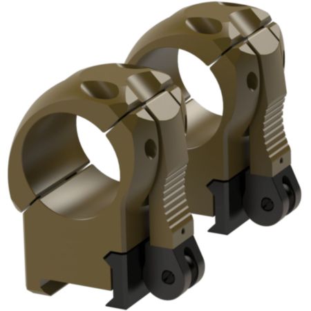Immersive Optics SwiftLock 30mm Rifle Scope High Mounts - Flat Dark Earth