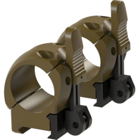 Immersive Optics SwiftLock 30mm Rifle Scope Low Mounts - Flat Dark Earth