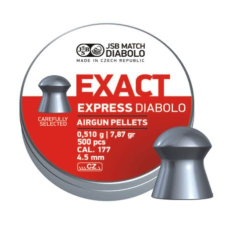 JSB Match Diabolo Exact Express .177 4.52mm Pellets - 500 Pack