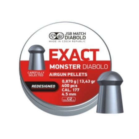 JSB Match Diabolo Exact Monster Redesigned .177 4.52mm Pellets - 400 Pack