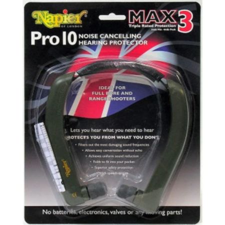 Napier Pro 10 Hearing Protection for Shooting - Green