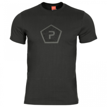 Pentagon Shape T-Shirt - Black