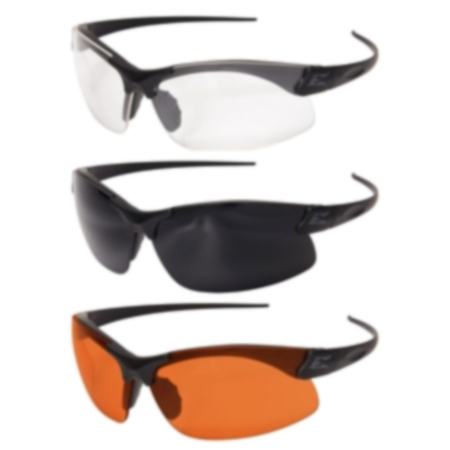 Edge Eyewear Sharp Edge - Thin Temple - 3 Lens Kit - Soft Touch Matte Black Frame