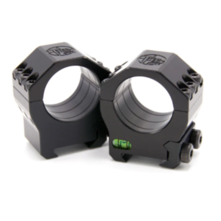 Tier One 34mm High 6 Screw Bubble Level Picatinny Scope Rings