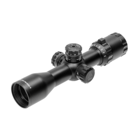 UTG BugBuster 3-12X32 Side Focus Non Illuminated Mil-Dot Rifle Scope w/ QD Weaver Rings