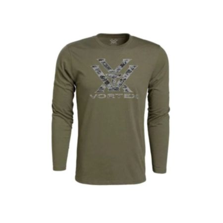 Vortex Men's Digi Camo Core Logo Long Sleeve T-Shirt - Military Heather - Medium