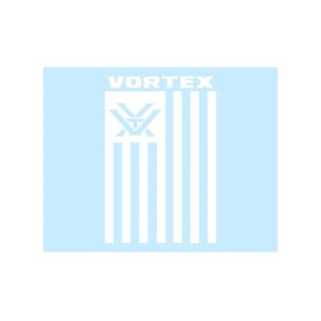 Vortex Nation Flag Window Decal - White