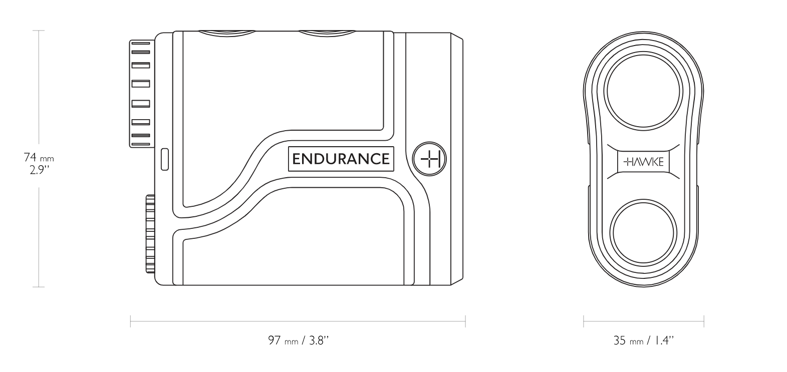 Hawke Endurance LRF 1000 OLED Laser Rangefinder