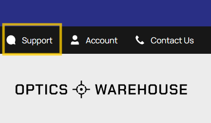 Click support in the top left corner